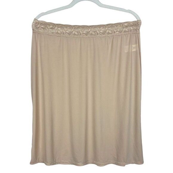 Vintage Vanity Fair Beige‎ Half  Slip 24" with Lace Trim Size XL - Picture 2 of 7